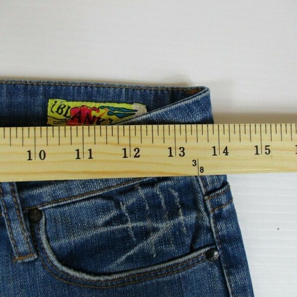 Blank NYC Jean Shorts Festival Y2K Frayed Hem Distressed Denim Women’s Size 25 - Picture 9 of 12
